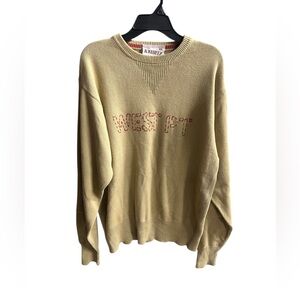 A Kurtz XL khaki crew neck sweater